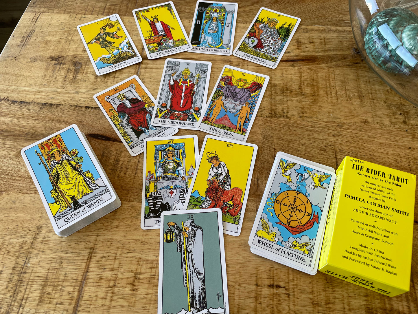 Pocket Rider Waite Smith Tarot Deck 10x6cm 78 cards with booklet